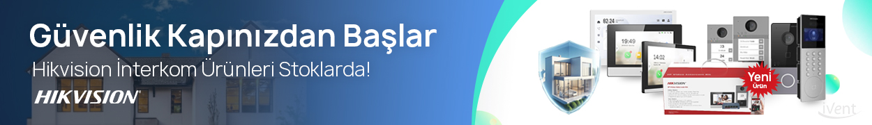 Hikvision Güvenlik Kapınızdan Başlar interkom ürünleri Stoklarda!