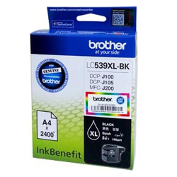 Brother Kartuş Lc539Xlbk Siyah 2400 Sayfa (Dcp-J100 Dcp-J105 Mfc-J200)