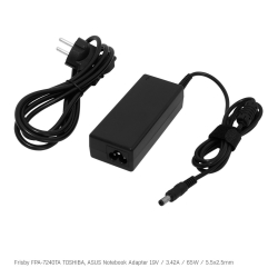Frisby Fpa-7240Ta | Toshiba-Asus | 19V | 3.42A | 65W | 5.5X2.5Mm|Notebookadapt&Ouml;&Uuml;