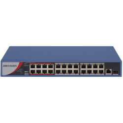Hikvision Ds-3E0326P-E/M(B) 24 Port Poe (250W) 10/100Mpps + 1Xgb,1Xsfp Uplink