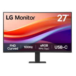 Lg 27&Quot; 27U421A-B Fhd 5Ms 100Hz Usb-C/Hdmi Va Curved Monit&Ouml;R