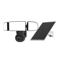 Uranium Anp-Pt4415Bs4G-S 4Mp 3.6Mm 50M Floodlight Gece G&Ouml;R&Uuml;Ş&Uuml; Solar Kamera(Siyah