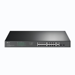 Tp-Link Tl-Sg1218Mp 18-Port Gigabit Easy Smart Switch 2-Sfp 16-Port Poe+ (250W)