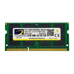 Twinmos 8Gb 1600Mhz Ddr3 So-Dimm Ram 1.35V Low Voltage (Mdd3L8Gb1600N)