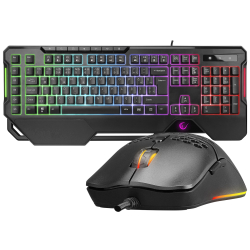 Rampage Km-R96 Elemental Q Rgb Multmedia Klavye+7200Dpi Mouse Gaming Set Siyah 