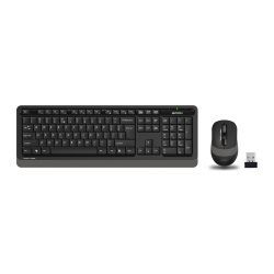 A4 Tech Fg1010 2.4G Fn-Multimedya Q Klavye+Optik Mouse 2000D Kablosuz Gri