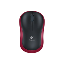 Logitech M185 Kablosuz Mouse Usb Siyah-Kırmızı (910-002237)
