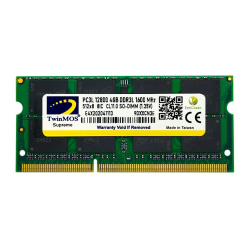 Twinmos 4Gb 1600Mhz Ddr3 So-Dimm Ram 1.35V Low Voltage (Mdd3L4Gb1600N)
