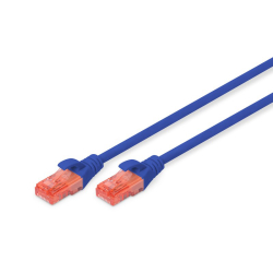 Digitus Dk-1617-005/B 0,50M Cat6 Lszh, U-Utp Bakır Patch Kablo (Mavi)