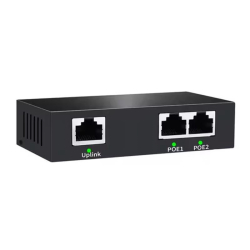 Uranium Poe-Rp12 1 Port Poe Gi̇ri̇ş + 2 Port &Ccedil;Ikiş Metal Kasa Poe Repeater(Realtek