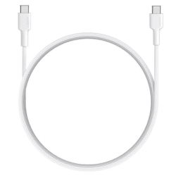 Aukey Cb-Cd45-Wh Naylon &Ouml;Rg&Uuml;L&Uuml; Type-C Type-C Şarj Kablosu (0.9M)