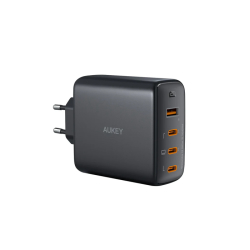 Aukey Pa-B7S-Bk 100W D&Ouml;Rt Bağlantı Noktalı Pd Gan Duvar Şarj Cihazı