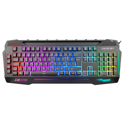 Rampage Kb-R63 Stage Sese Duyarlı Rgb Q Usb +Ses Mik &Ccedil;Ikışlı Siyah Oyuncu Klavye