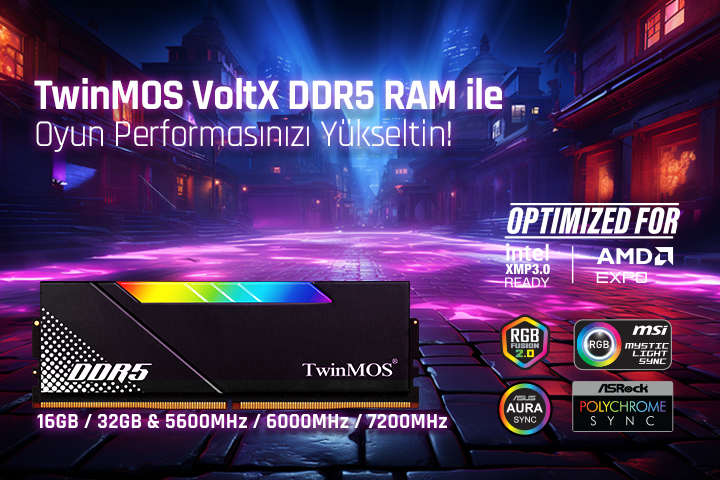 TwinMOS VoltX DDR5 RAM ile Oyun Performasınızı Yükseltin!