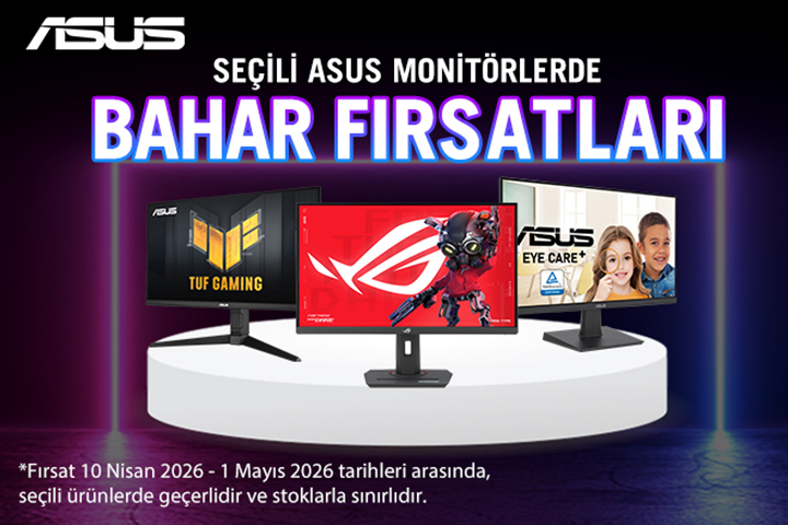 Seçili ASUS Monitörlerde Bahar Fırsatları!