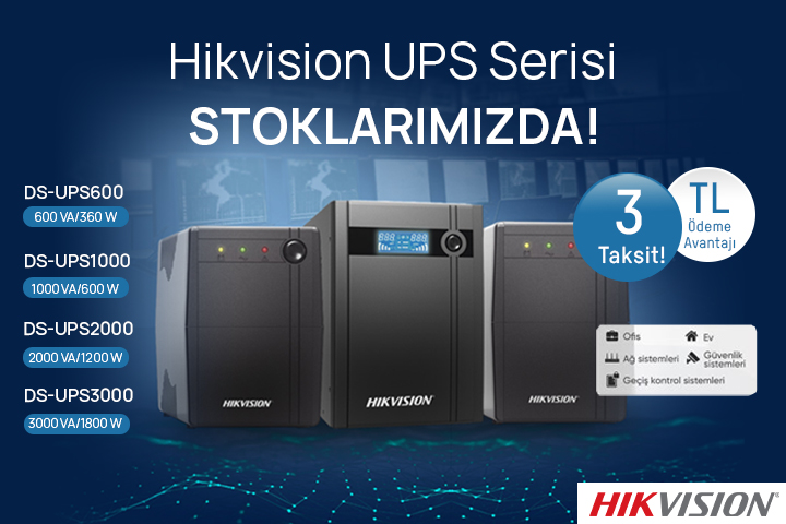 Hikvision UPS Serisi Stoklarımızda!