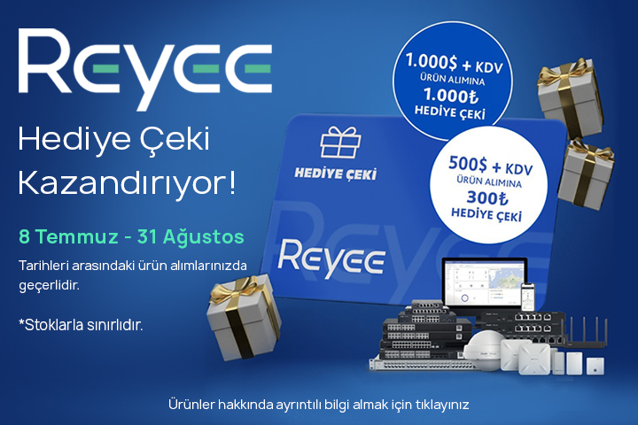 Ruijie Reyee Hediye Çeki Kazandırıyor!