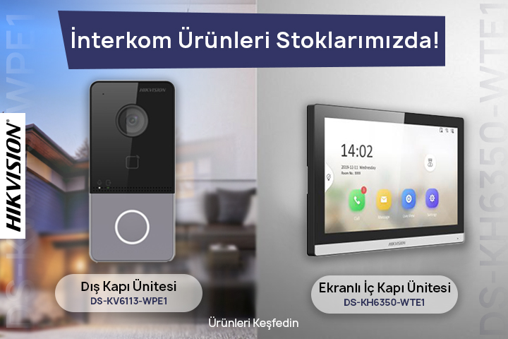 Hikvision İnterkom Ürünleri Stoklarımızda!