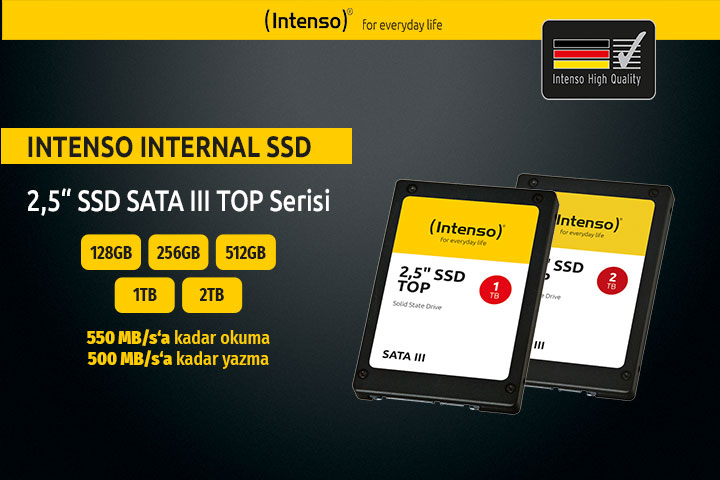 Intenso Internal SSD 2,5" SSD SATA ||| TOP Serisi