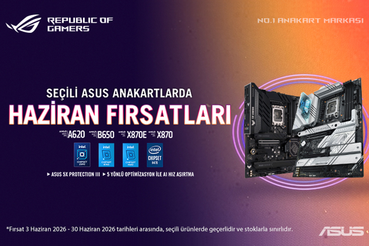 Seçili ASUS Anakartlarda Haziran Fırsatları